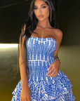 Zofia – Sukienka Mini z Falbaną