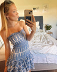 Zofia – Sukienka Mini z Falbaną