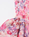 Cecilia | Strapless Floral Dress